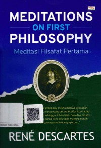 Image of Meditations On First Philosophy: Meditasi Filsafart Pertama