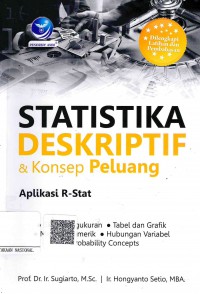 Image of Statistika Desekriptif & Konsep Peluang Aplikasi R-Stat