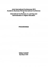 Image of Joint International Conferences 2012 Academic Business World International Conference & International Conferences On Learning And Administrator In High Education