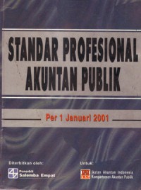 Image of Standar profesional akuntan publik per 1 januari 2001