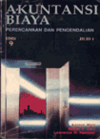 Image of Akuntansi Biaya Perencanaan dan Pengendalian Edisi 9