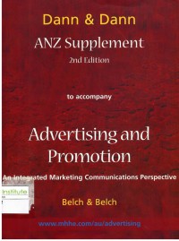 Image of Advertising and Promotion: An Integrated Marketing Communications Perspective 2 Ed.