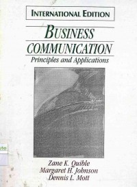 Image of Business Communication: Principles and Application Internatinal Edition