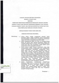 Image of Undang-undang Republik Indonesia Nomor 16 Tahun 2009 Tentang Penetapan peraturan pemerintah undang-undang nomor 5 tahun 2008 tentang perubahan keempat atas undang-undang nomor 6 tahu 1983 tentang ketentuan umum dan tata cara perpajakan menjadi undang-undang
