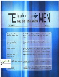 Image of Telaah Manajemen : Jurnal Riset & Konsep Manajemen