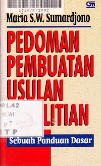 Image of Pedoman Pembuatan Usulan Penelitian: Sebuah Panduan Dasar