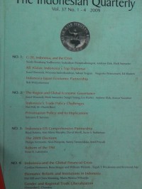 Image of The Indonesia quarterly : Vol. 37 No. 1- 4 2009