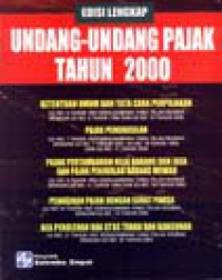 Image of Undang-undang Pajak Tahun 2000