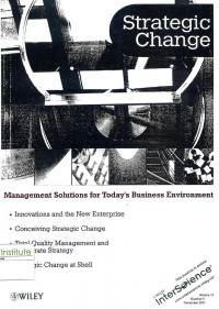Image of Strategic Change: Vol 10. No. 8 | December 2001