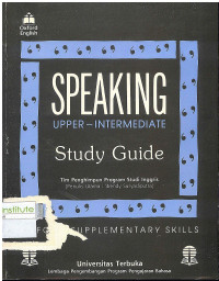 Image of Speaking Upper-Intermediate: Study Guide