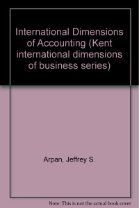 Image of International Dimensions Of Accoounting