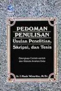 Image of Pedoman Penulisan Usulan Penelitian, Skripsi, dan Tesis