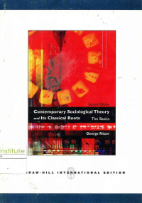 Image of Contemporary Sociological Theory and Its Classical Roots 2 Ed.