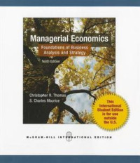 Image of Managerial economics: Foundations of Business Analysis and Strategy 10 Ed.
