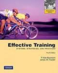 Image of Effective Training: Syistems, Strategies, and Practices