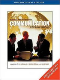 Image of Business and Professional Communication in the Global Workplace 3 Ed.