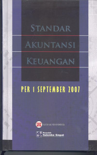 Image of Standar akuntansi keuangan: per 1 september 2007