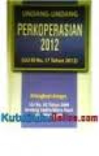 Image of Undang-undang Perkoprasian 2012