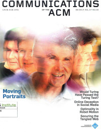Image of Communications Of the ACM 09/2014 Vol. 57 No. 09 | September 2014
