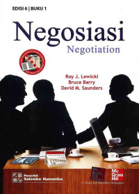 Image of Negosiasi = Nogotiation Edisi 6 Buku 1
