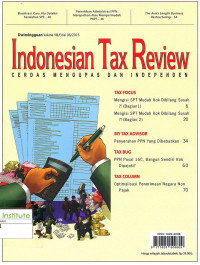 Image of Indonesian Tax Review: Vol. VIII/Edisi 06 | 2015
