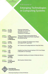 Image of ACM Journal on Emerging Technologies in Computing Systems: Vol. 11 No. 1 | 2015