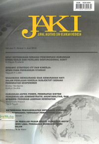Image of JAKI: Jurnal Akuntansi dan Keuangan Indonesia: Vol. 11 No. 1 | Juni 2014