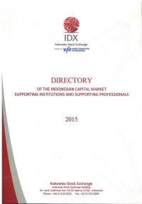 Image of Directory of The Indonesia Capital Market Supporting Institions and Supporting Professional