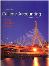 Image of College Accounting, Chapters 1-24 13 Ed.