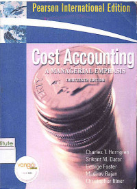 Image of Cost Accounting: A Managerial Emphasis 13