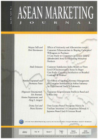 Image of Asean Marketing Journal: Vol. VI - No.1 | Juni 2014