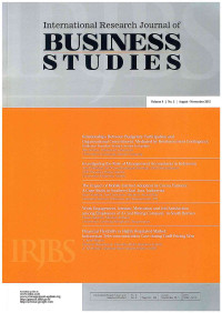 Image of International Research Journal of Business Studies: Vol. 8 No. 2 | August - November 2015
