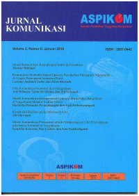 Image of Jurnal Komunikasi ASPIKOM| Vol. 2 No. 6 | Januari 2016