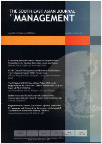 Image of The South East Asian Journal of Management Vol. 9 No. 1 | April 2015