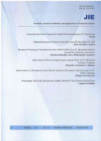 Image of JIE: Scientific Journal on Research and Application of Industrial System Vol. 1 No. 1 | Maret 2016
