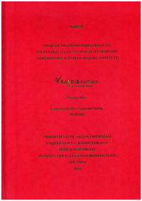 Image of Aplikasi Klinik Kalbis Institute Berbasis Web