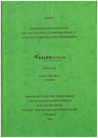 Image of Komodifikasi Kemarahan dalam Tayangan Supertrap Trans TV (Analisis Semiotika Roland Barthes)