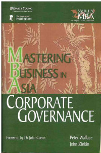 Image of Mastering Business in Asia : Corporate Governance