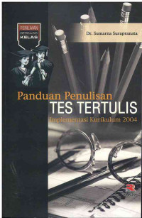 Image of Panduan Penulisan Tes Tertulis Implementasi Kurikulum 2004