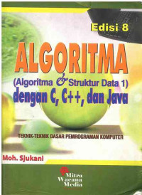 Image of Algoritma (Algoritma & Struktur Data 1) dengan C. C++, dan Java)