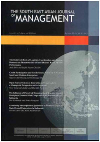 Image of The South East Asian Journal of Management Vol. 8 No. 2 | October 2014