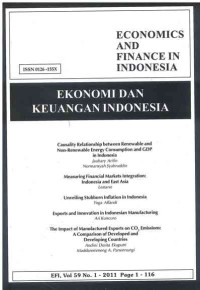 Image of Ekonomi dan Keuangan Indonesia: Vol. 59 No. 1 | 2011