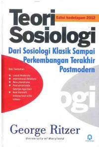 Image of Teori Sosiologi Dari Klasik Sampai Perkembangan Terakhir Postmodern