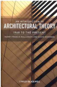 Image of An Introduction to Architectural Theory: 1968 to the Present 1st Edition