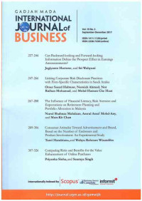 Image of Gadjah Mada International Journal of Business: Vol. 19 No. 3 | September - December 2017