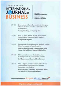 Image of Gadjah Mada International Journal of Business: Vol. 20 No. 3 | September-December 2018