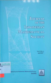 Image of Journal of the Indonesian Mathematical Society : Vol. 23 no. 1 I April 2017