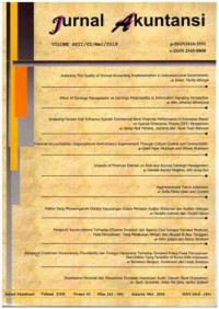 Image of Jurnal Akuntansi: Th. XXII/03/September/2018