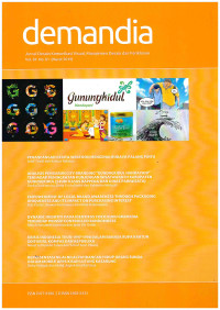 Image of Demandia : Jurnal Desain Komunikasi Visual, Manajemen Desain dan Periklanan : Vol. 04 No. 01 I Maret 2019