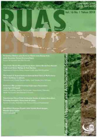 Image of RUAS : Review of Urbanism and Architectural Studies : Vol. 16 No. 1  I Juni 2018